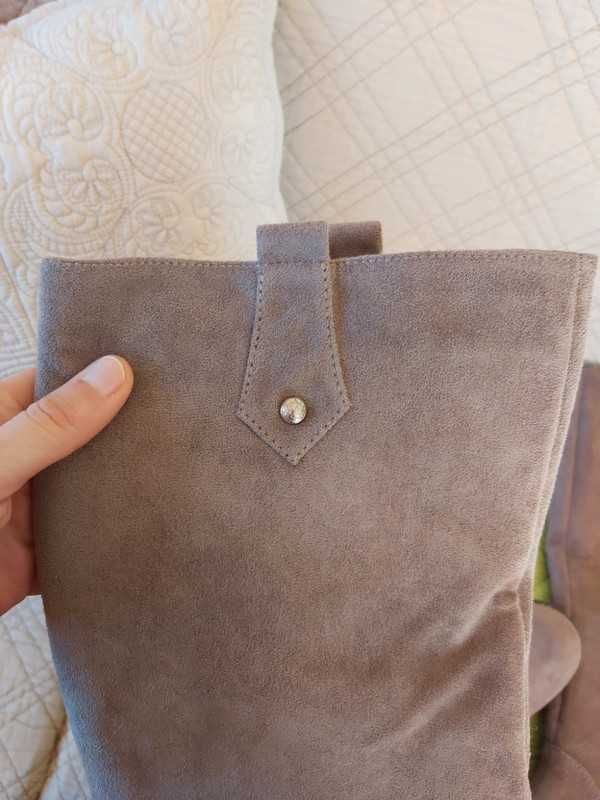 Botas castanhas cano alto da Berluskas - tamanho 39
