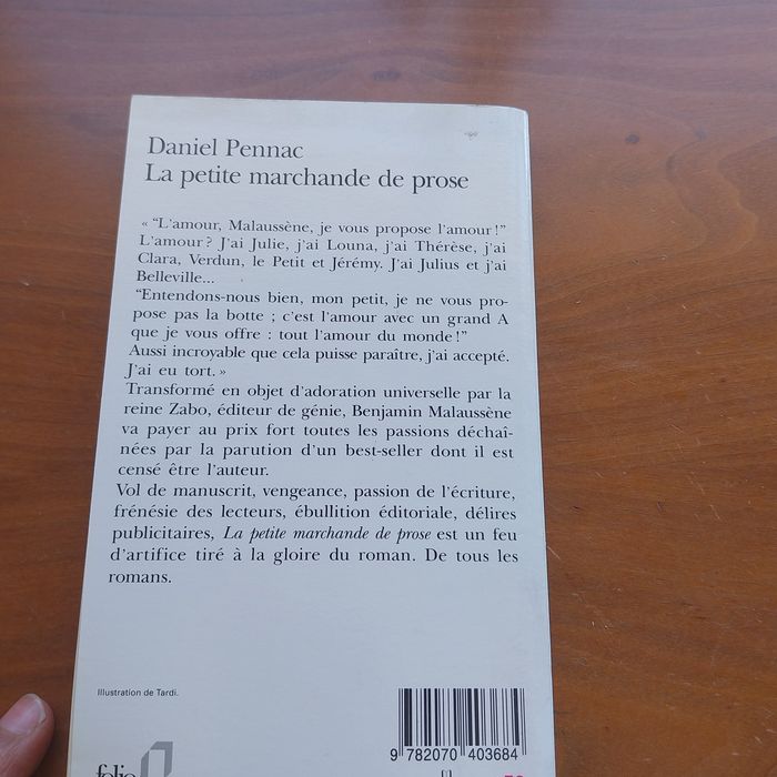 La petite marchande de prose. Portes incluídos.