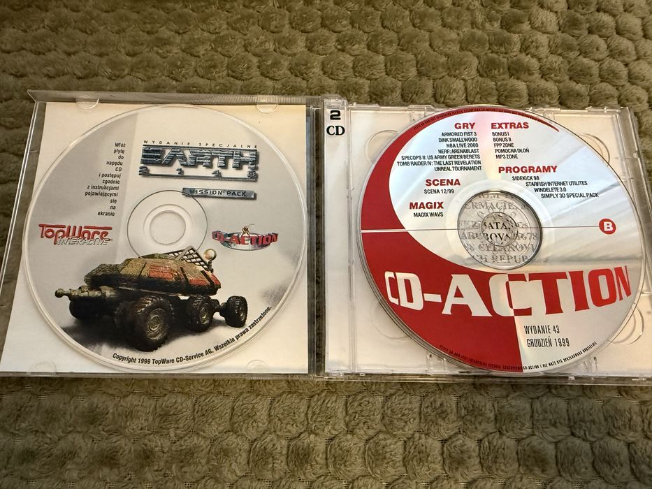 Gra PC - Earth 2140 PL + Dink Smallwood CDAction 43 Grudzień 99 retro