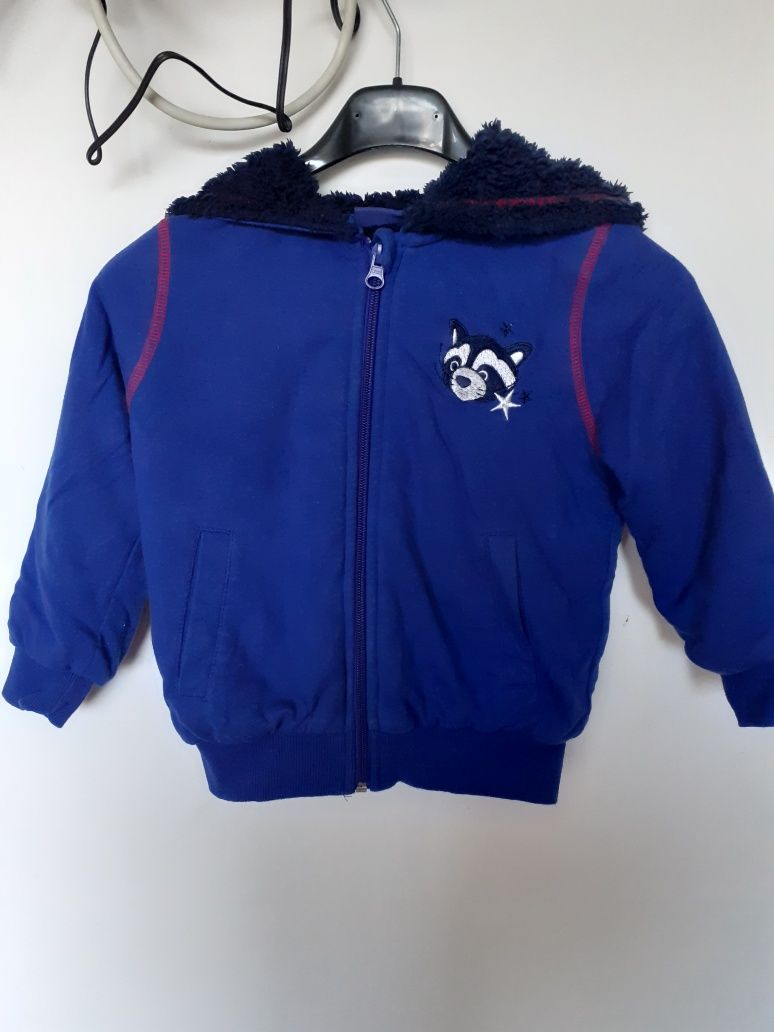 Bluza rozpinana ciepła miś