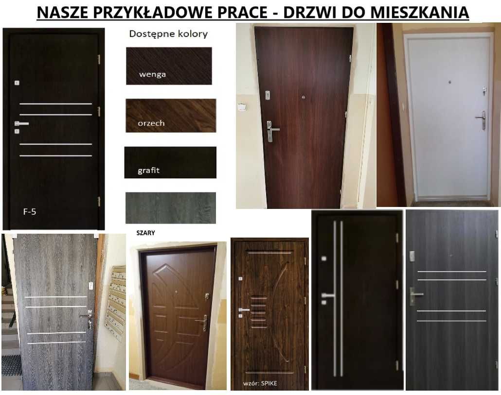 DRZWI DO BLOKU wejściowe - zewnętrzne z montażem antywłamaniowe