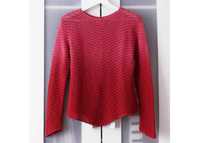 Sweterek tie dye czerwony różowy vintage bluza damski