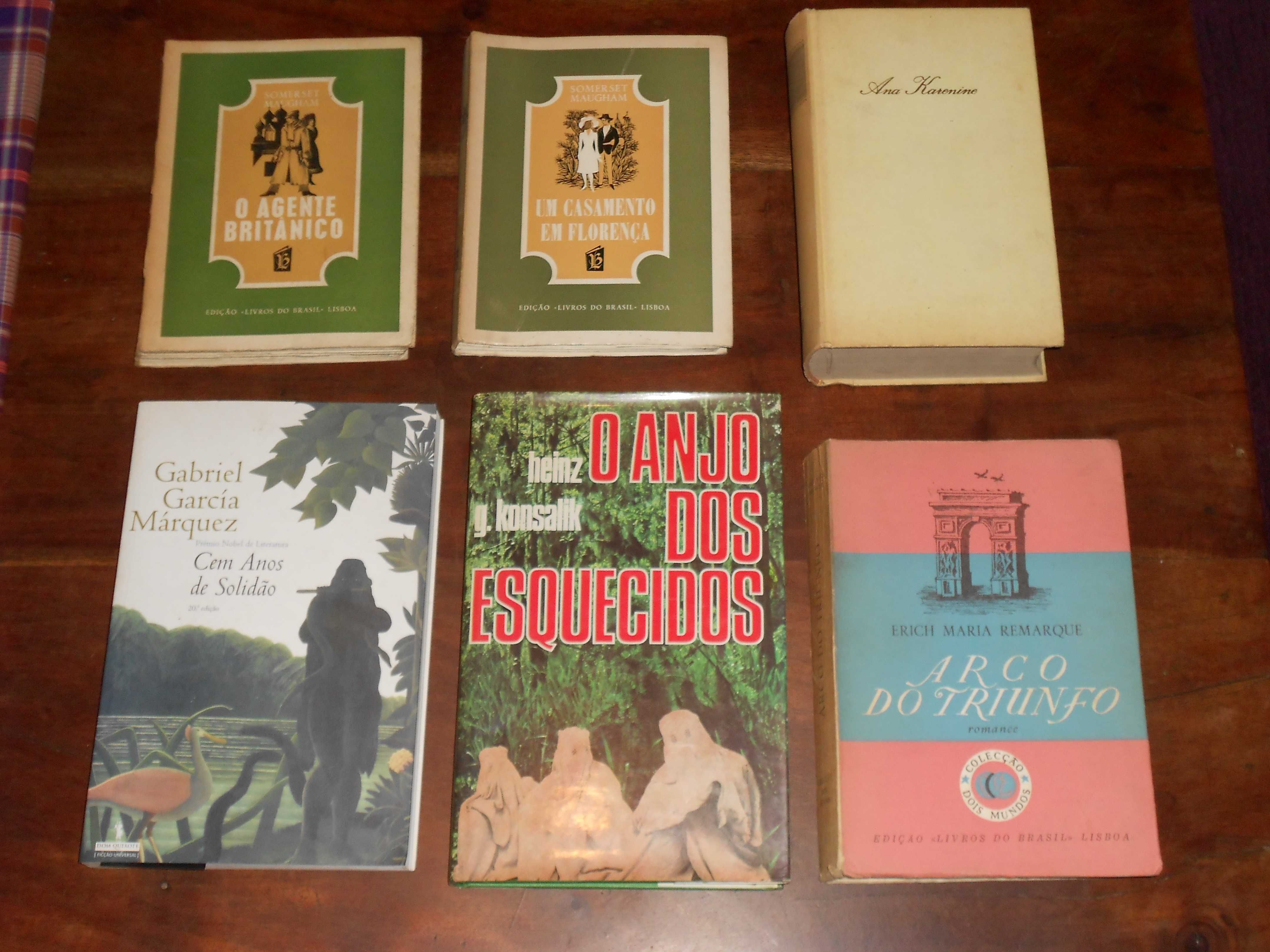 Livros Maugham, Tolstoi, Remarque, Garcia Marquez, Konsalik