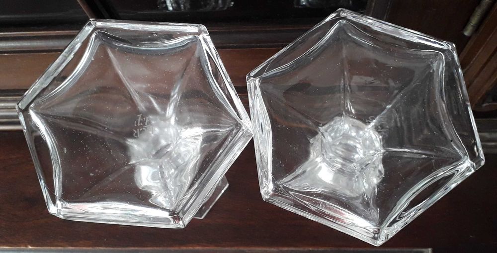 Castiçais (2) em cristal RCR TP