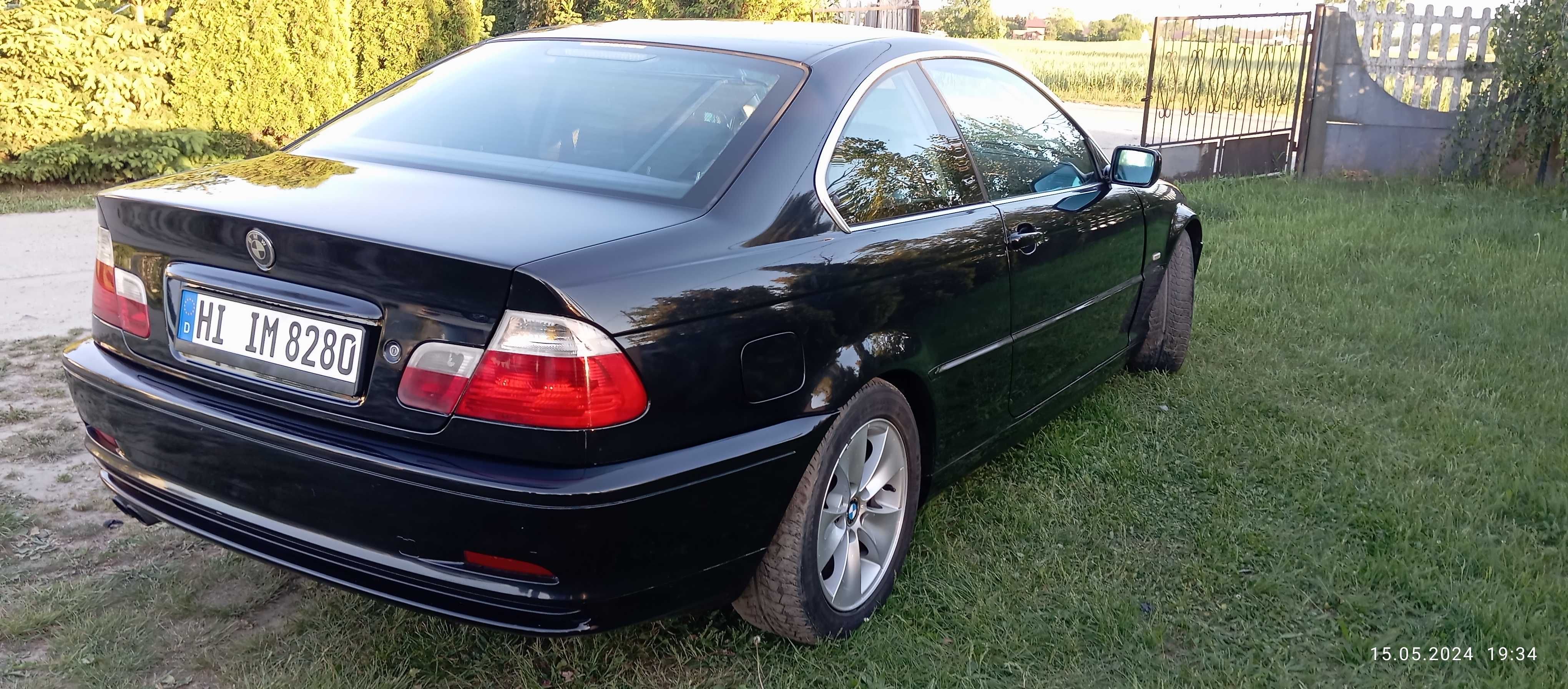 BMW E46 coupe czarna benzyna