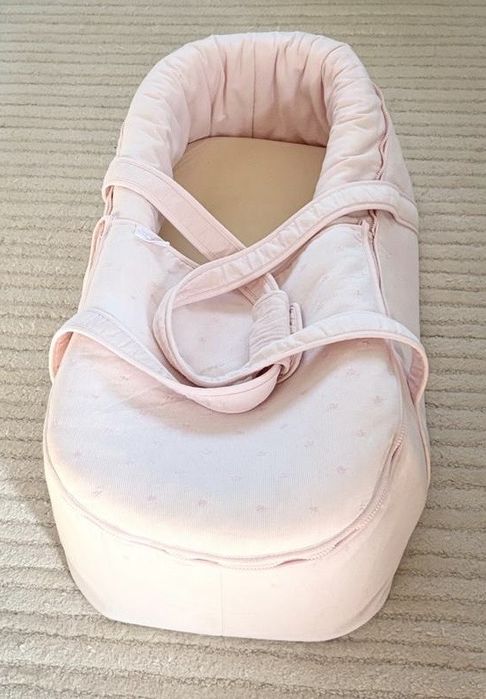 Alcofa bebé tecido rosa