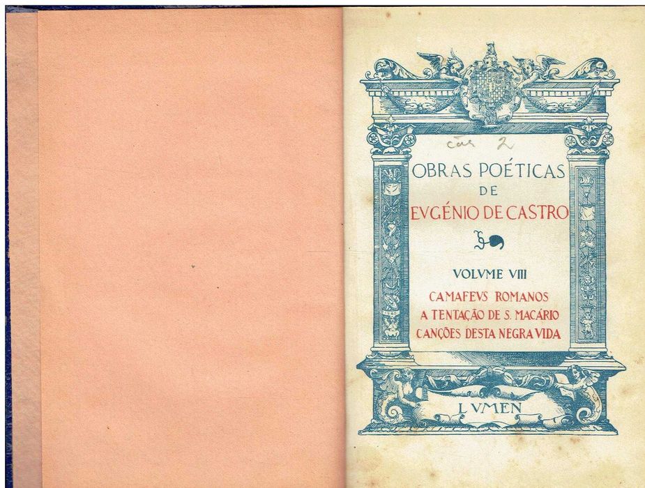 729 - Livros de Eugénio de Castro 2