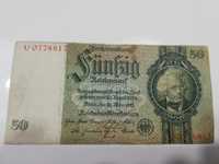 Sprzedam stary niemiecki banknot 50 marek seria U