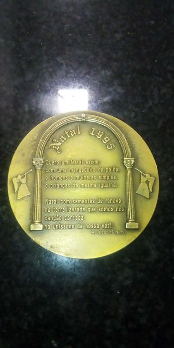 Medalha de natal de 1998, 1997, 1995, em bronze