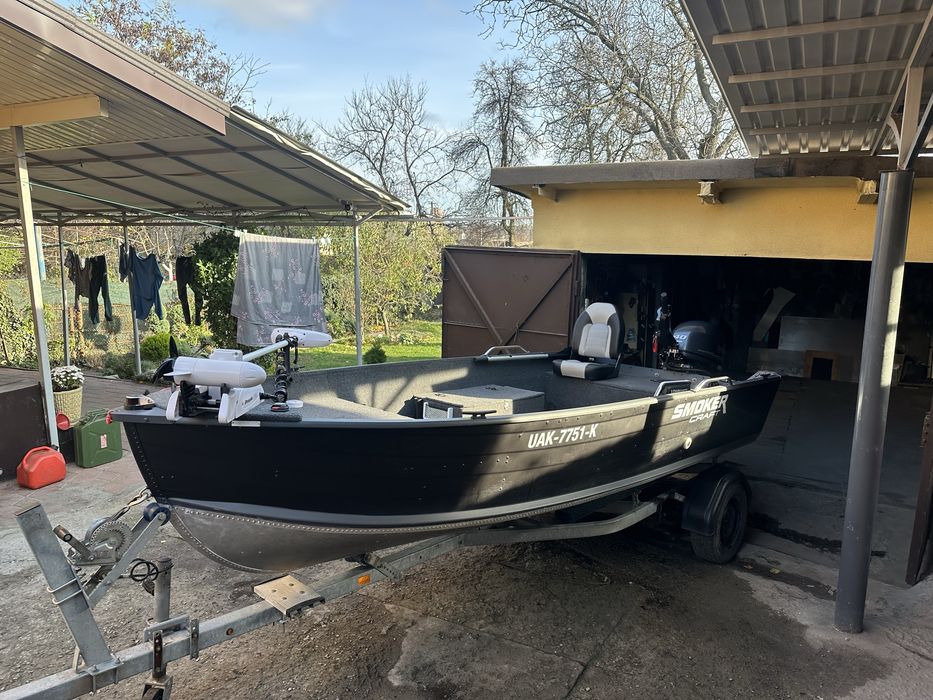 Лодка смокеркрафт с ямахой 40