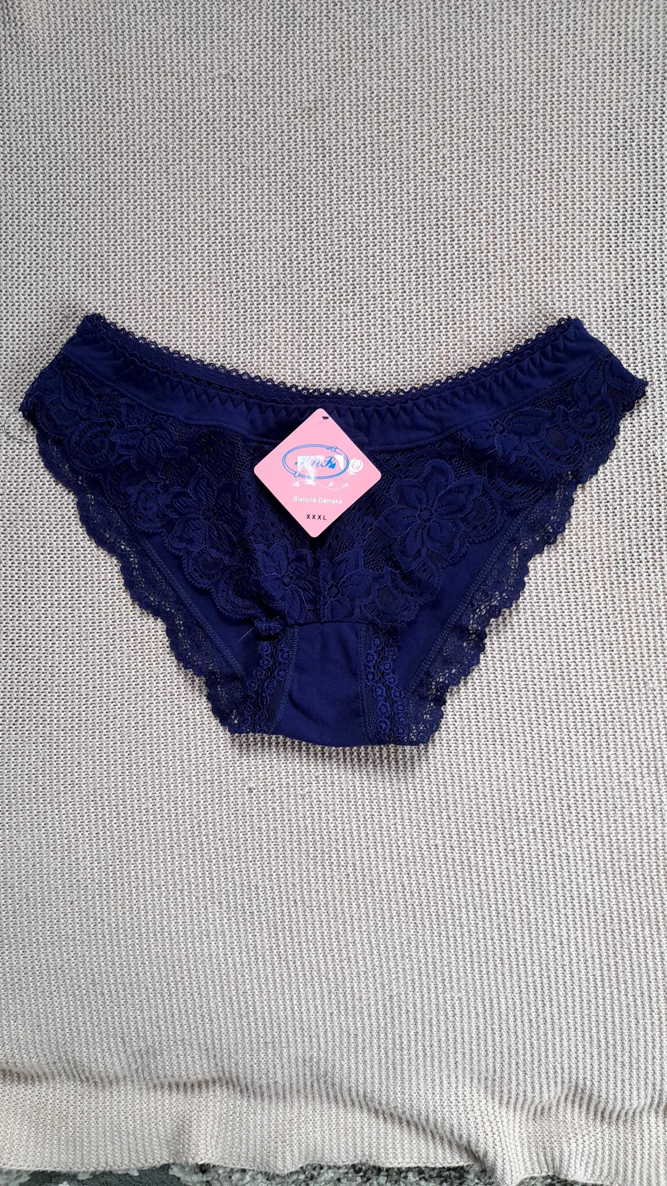NOWE figi damskie XXXL z koronką