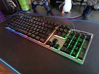 Teclado Gamer Fantech Fighter II, RGB, Black, K613L