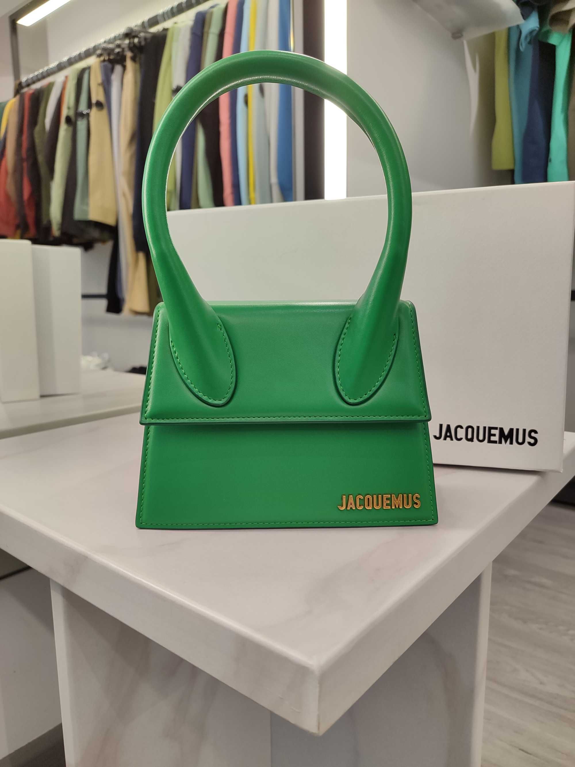 Сумка Jacquemus Le Chiquito Medium leather bag Green