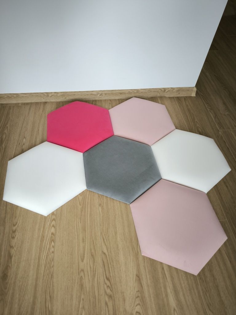 Panele tapicerowane HEXAGON ścienne