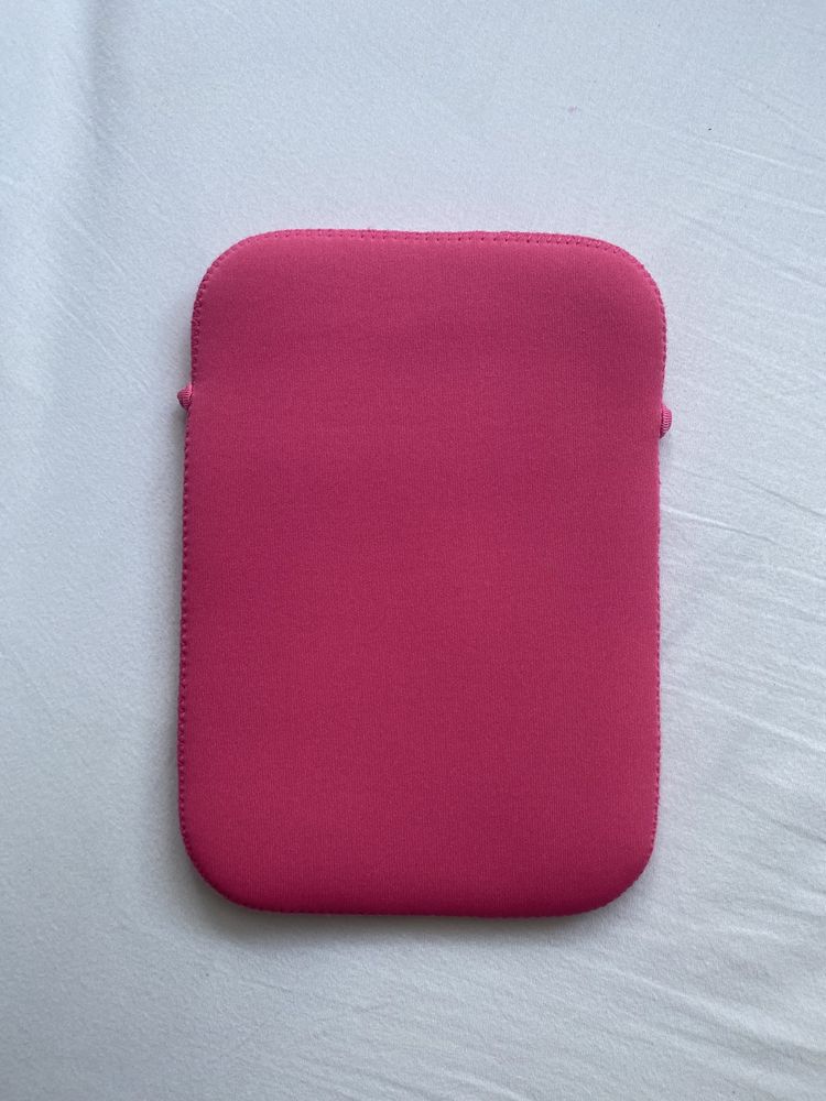 Pokrowiec etui torba na tablet tableta 7/8 cali różowy czarny 20x14,5