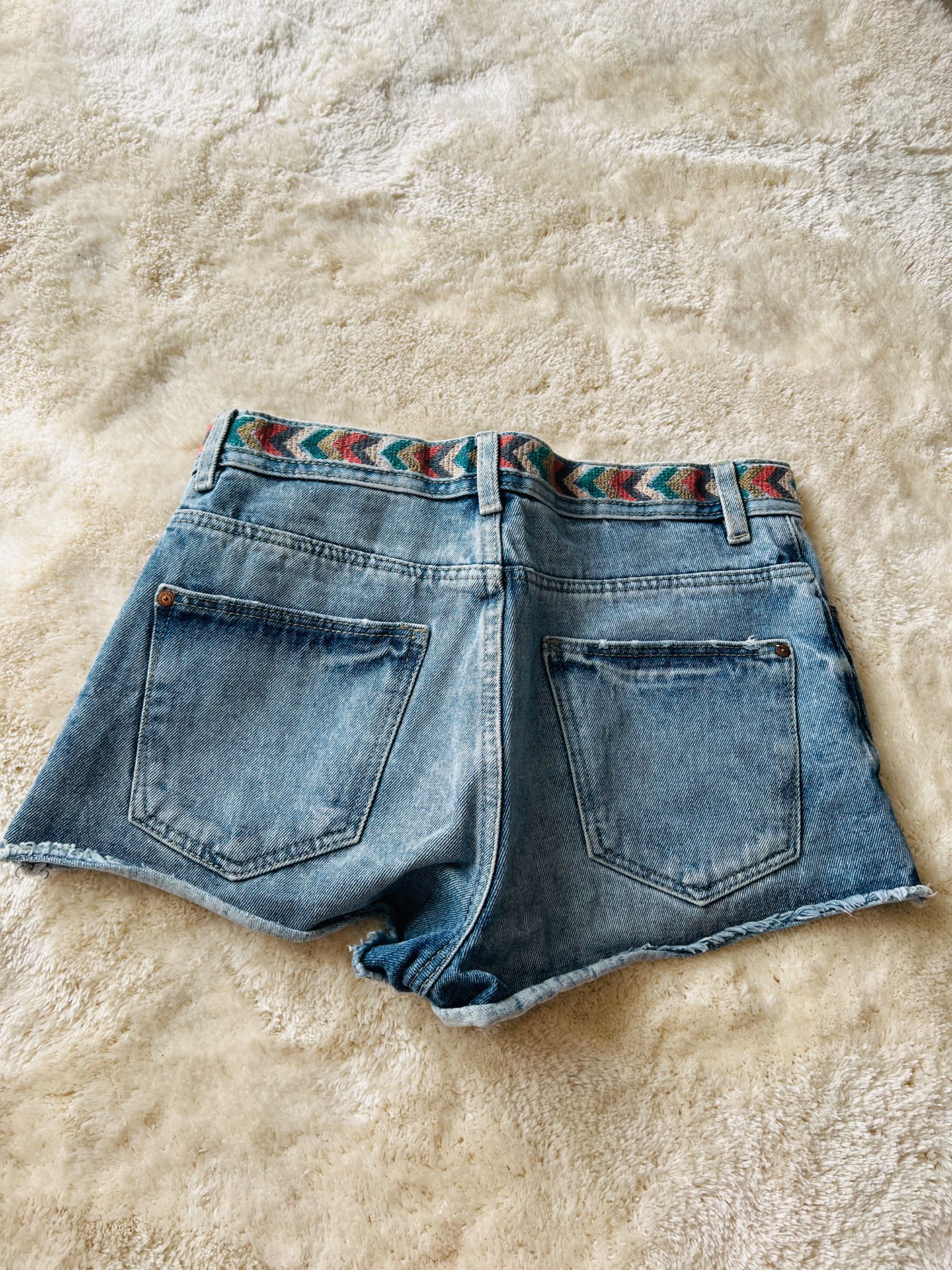 Shorty jeansowe Crop XS/34 nowe bez metki