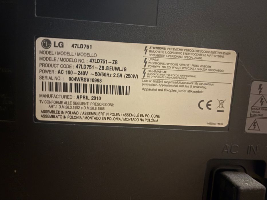 Lg telewizor 47 cali