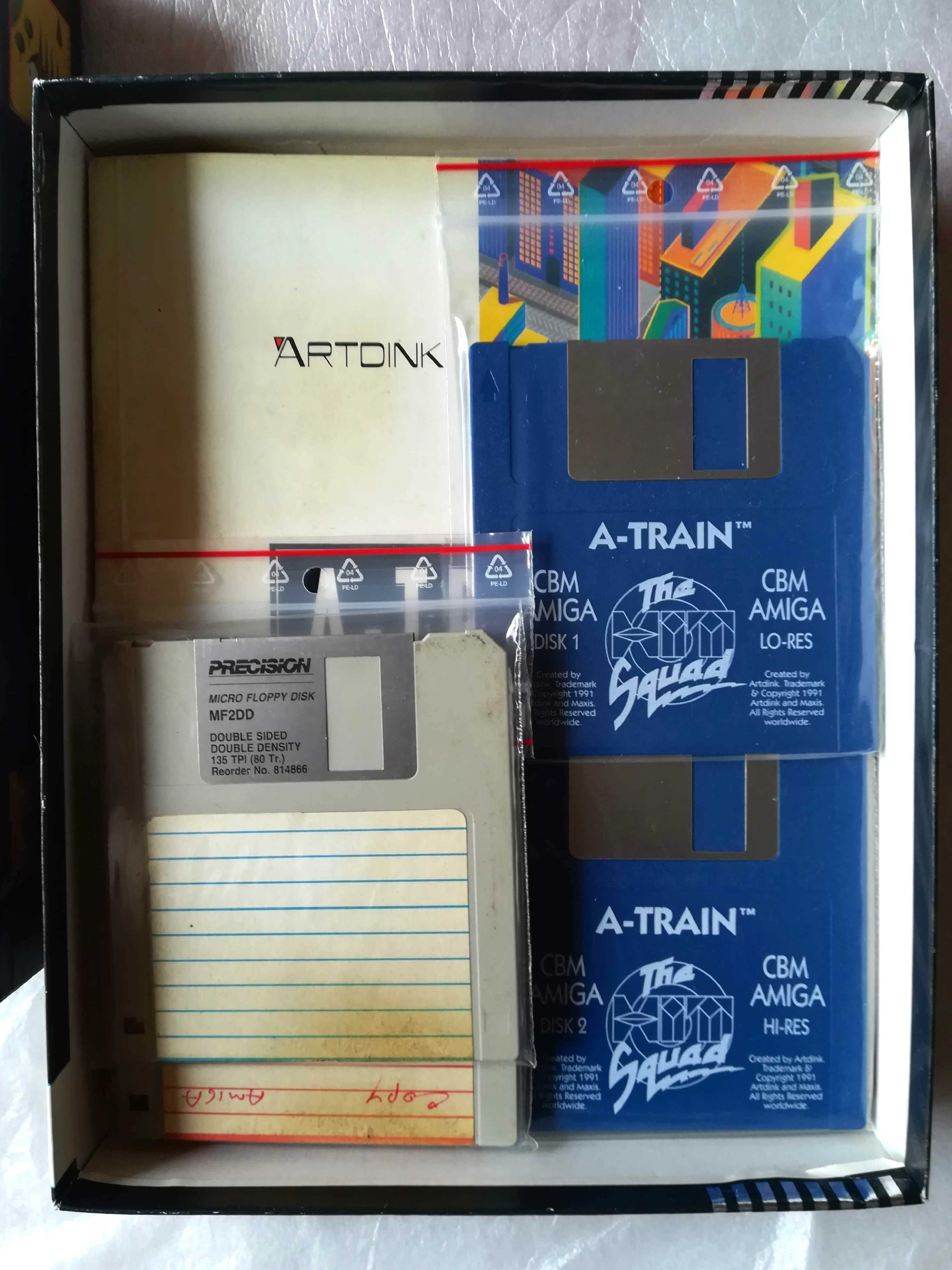 A-Train zabytkowa gra na komputer Amiga big box