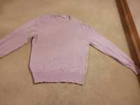 Kaszmirowy 100%  sweter swetr M 38 wrzosowy