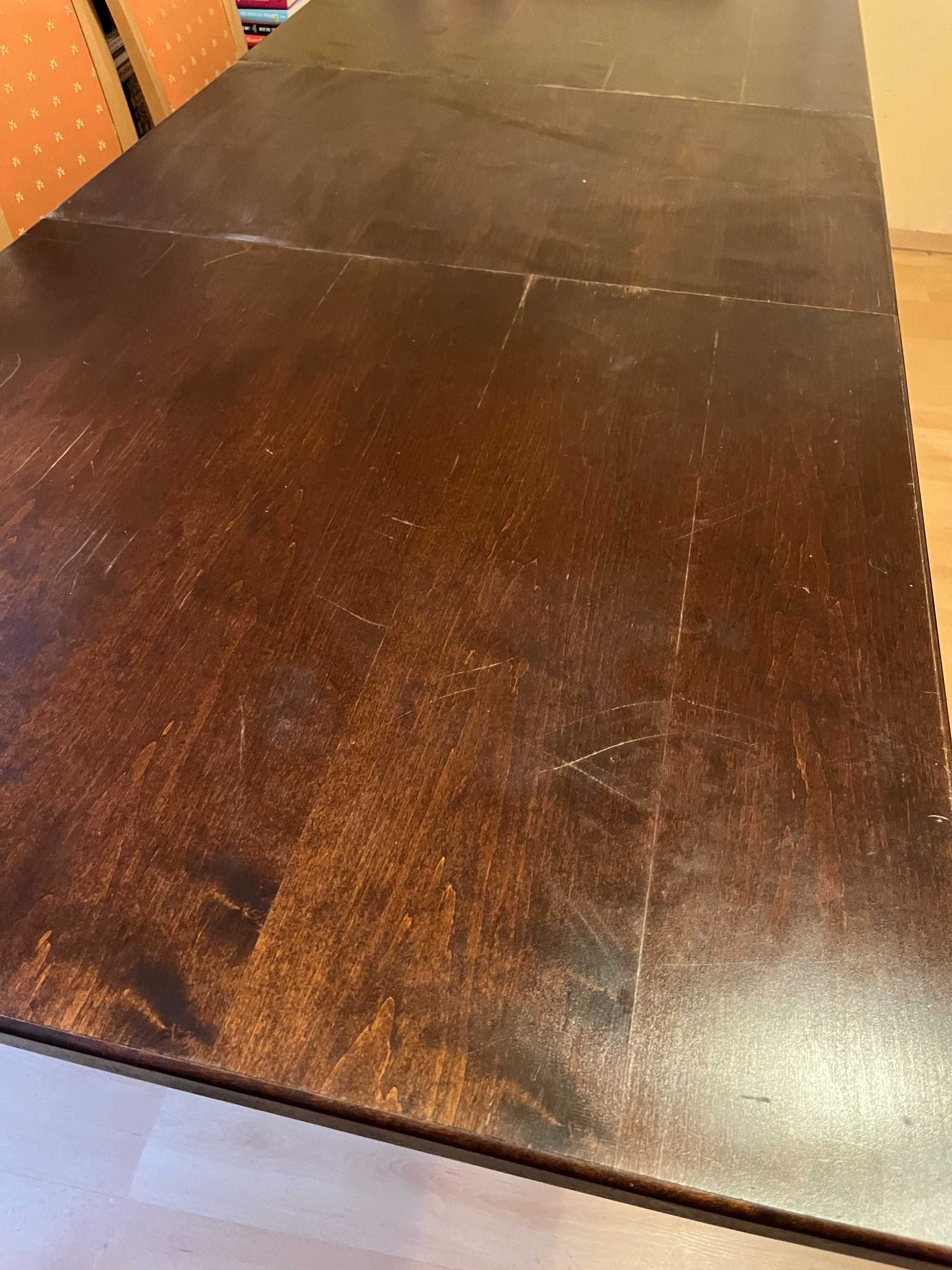 Stół Drewniany Rozkładany - 6 osobowy 160x90 cm