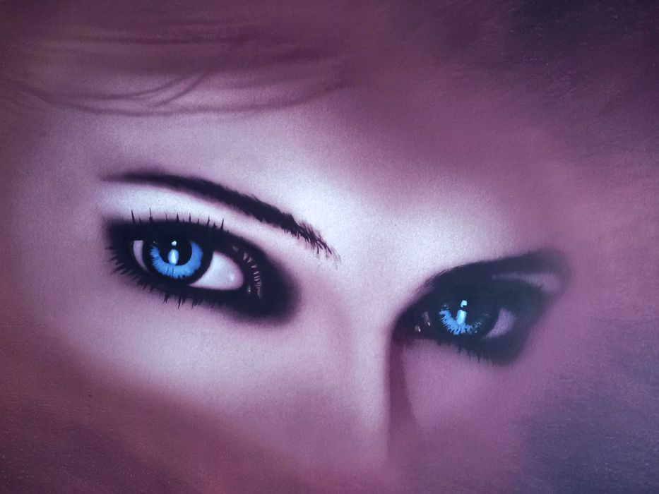 Niezwykły OBRAZ: "Tajemnica lazurowych oczu"  rama 111x60 cm