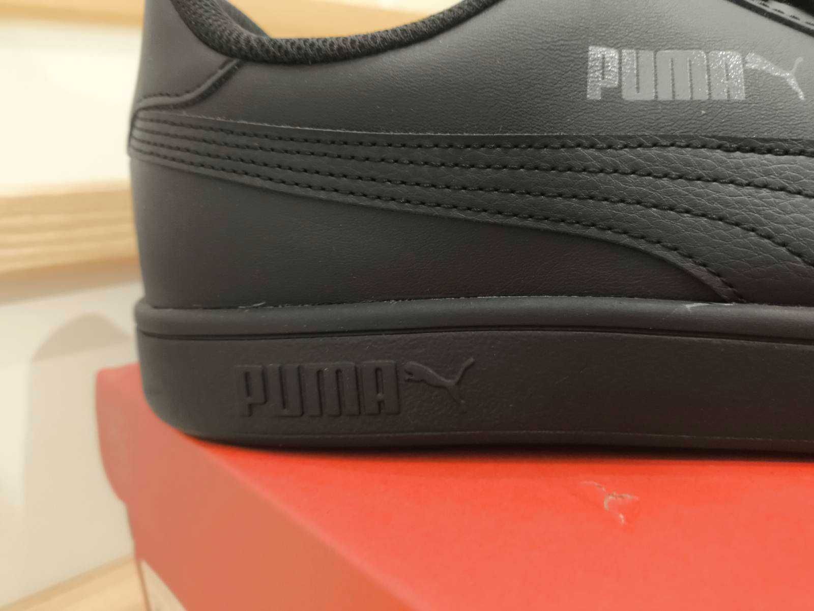 Sneakersy męskie Puma Smash v2 L czarne, 46 (30 cm) nowe