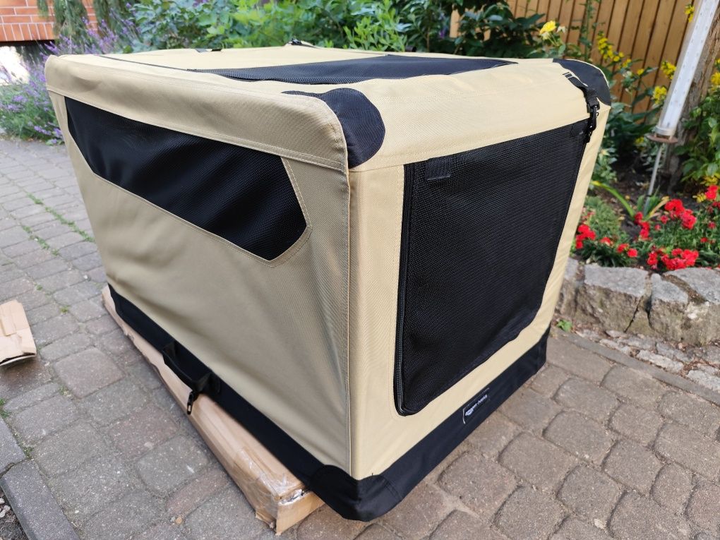 Materiałowy transporter KOJEC dla zwierząt Amazon Basics 90x62x60 cm