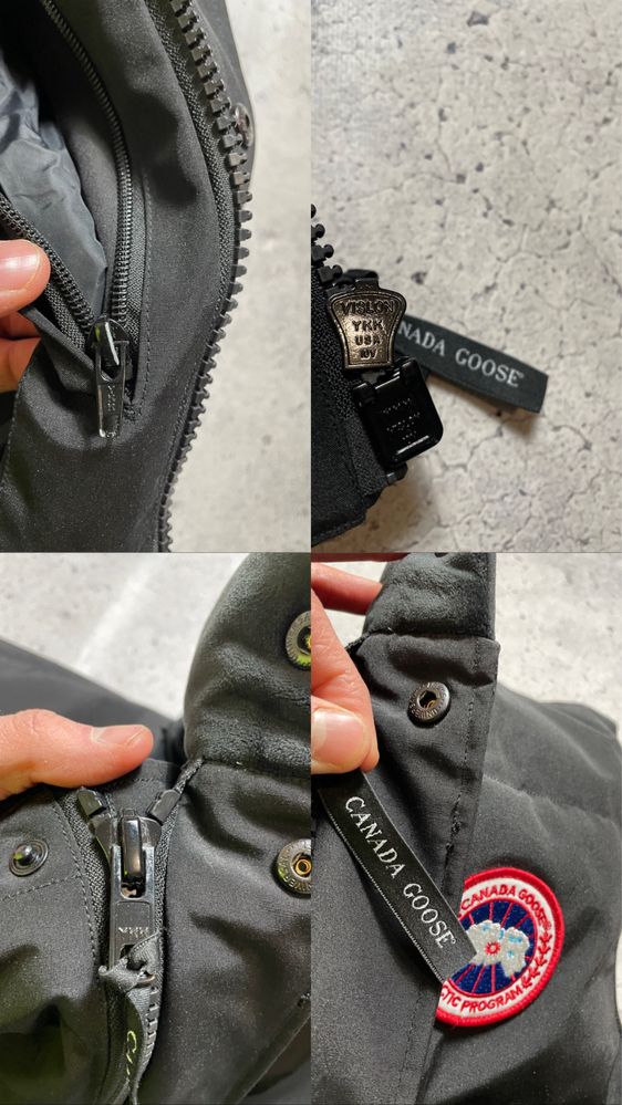 Дутая Пуховая Жилетка Canada Goose Оригинал Идеал Размер S-M