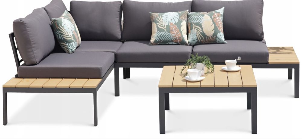 Narożnik Ogrodowy Sofa Stolik