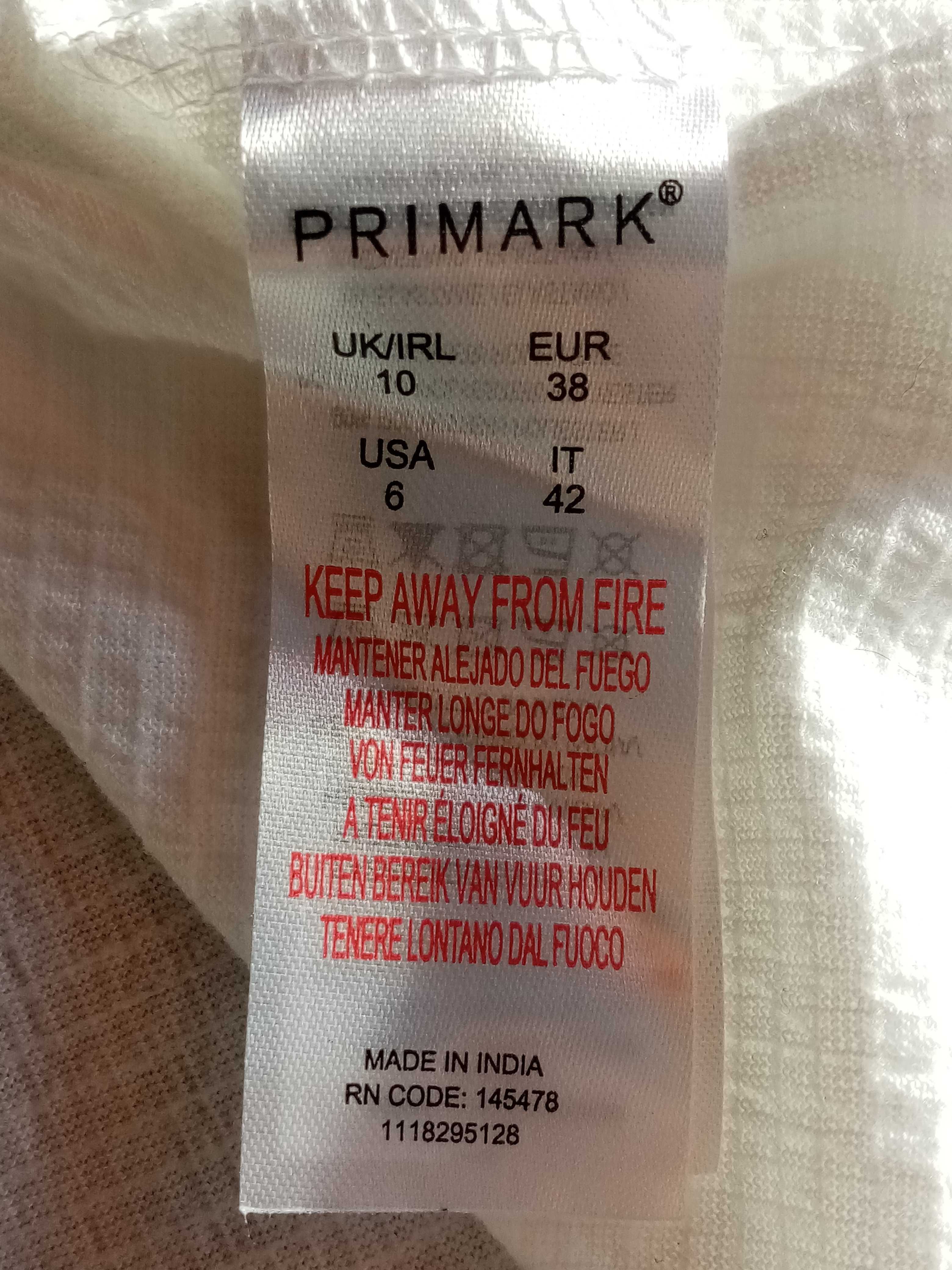 Bluzka ecru z koronką Primark