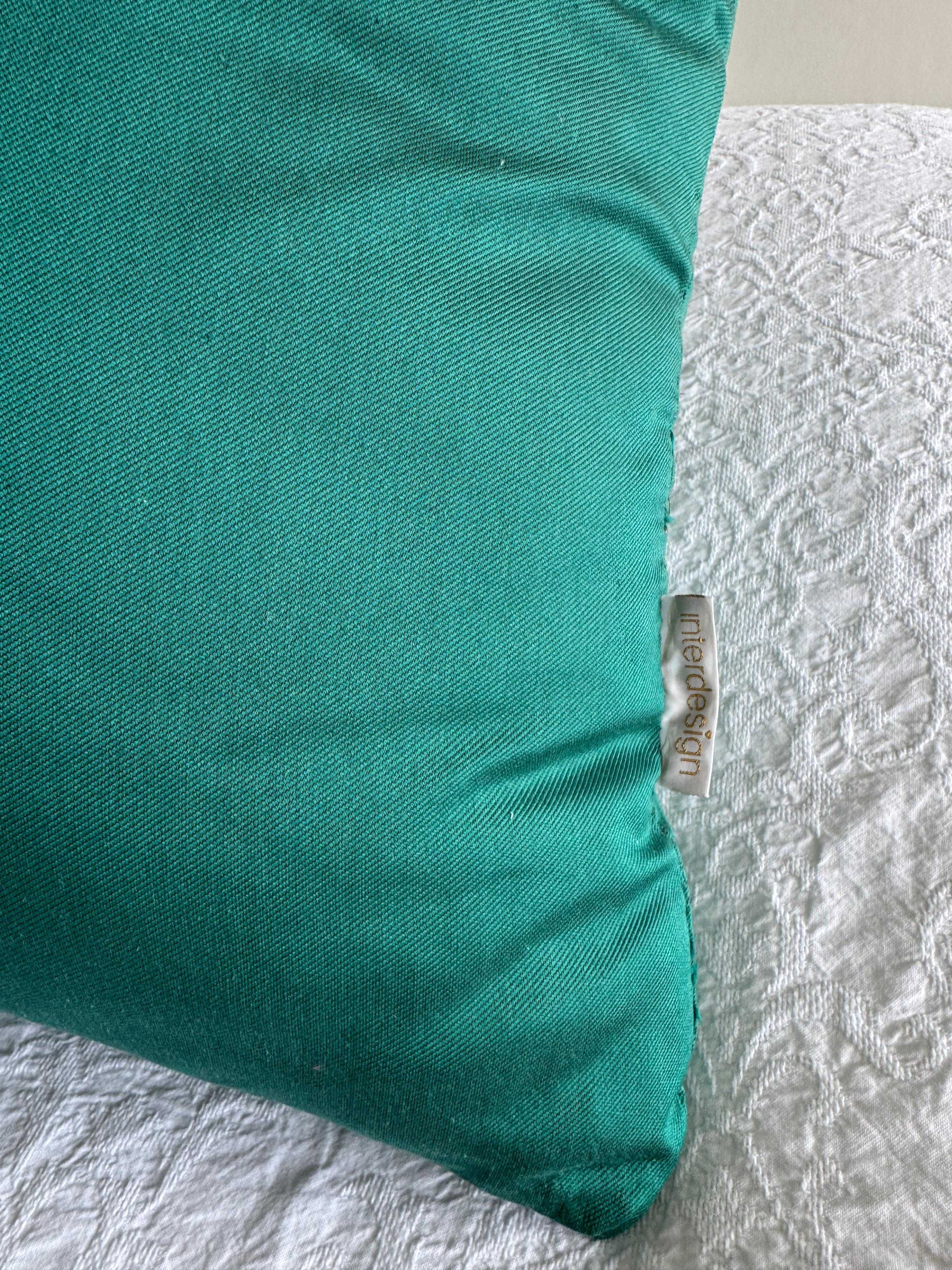 Almofada verde lisa Interdesign (enchimento + capa)