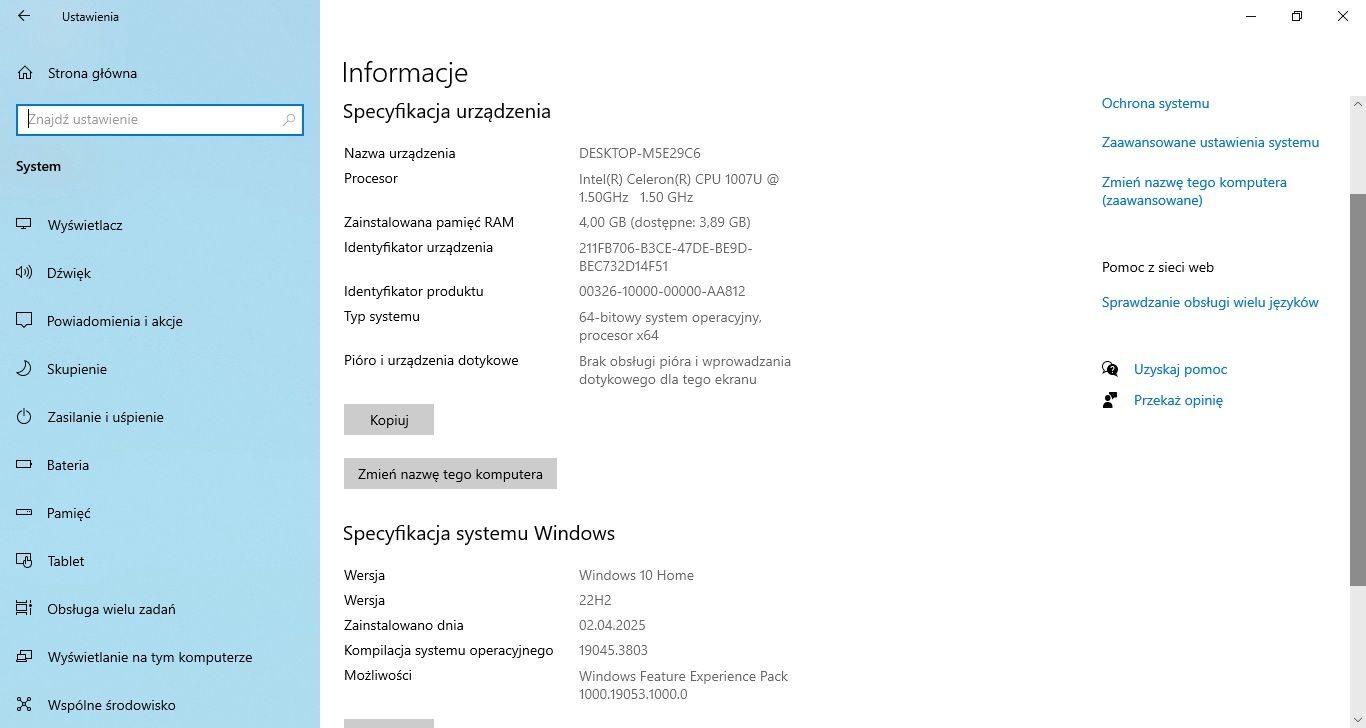 Laptop Asus  X502c