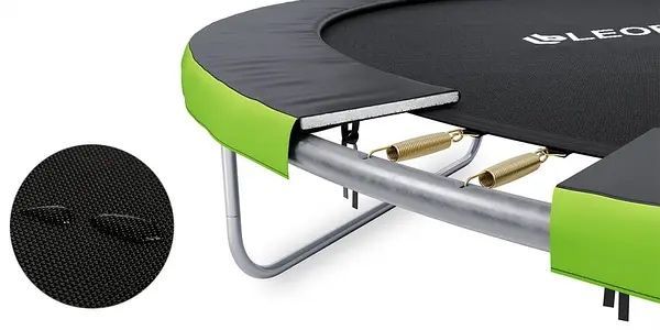 Батут із внутрішньою захисною сіткою 252 см LEOBRO Pro 8FT GREEN