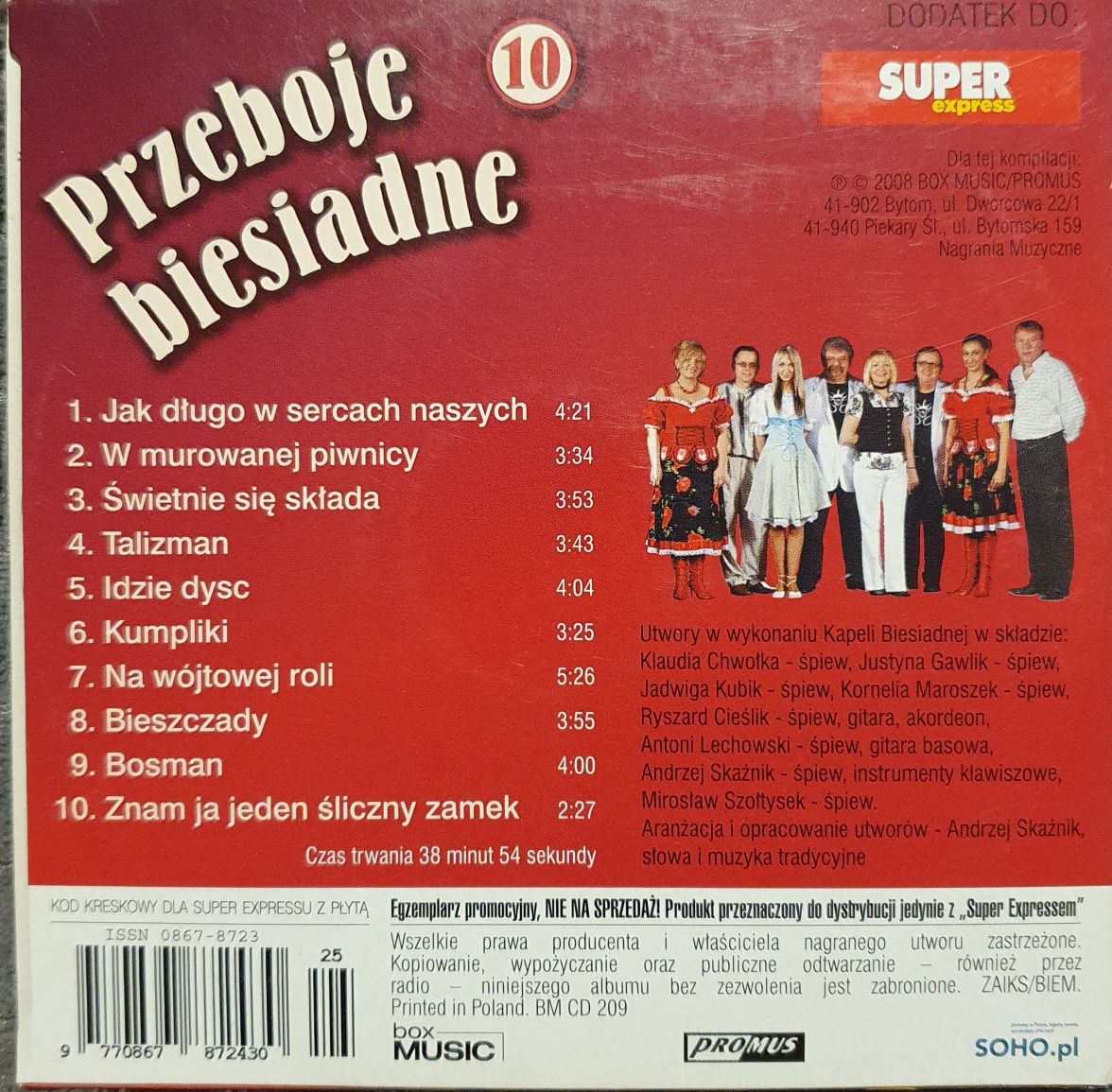 Największe przeboje biesiadne - płyta cd