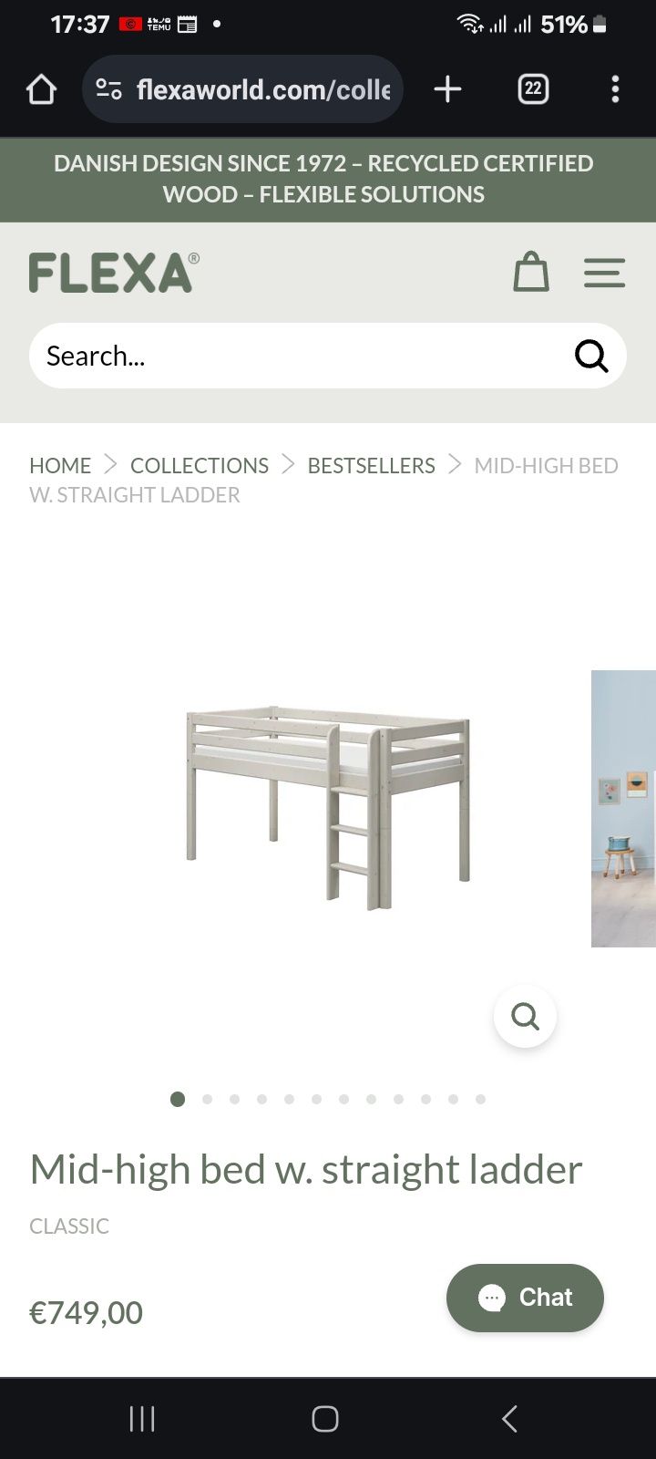 Vendo cama de criança/jovem da m8arca FLEXA