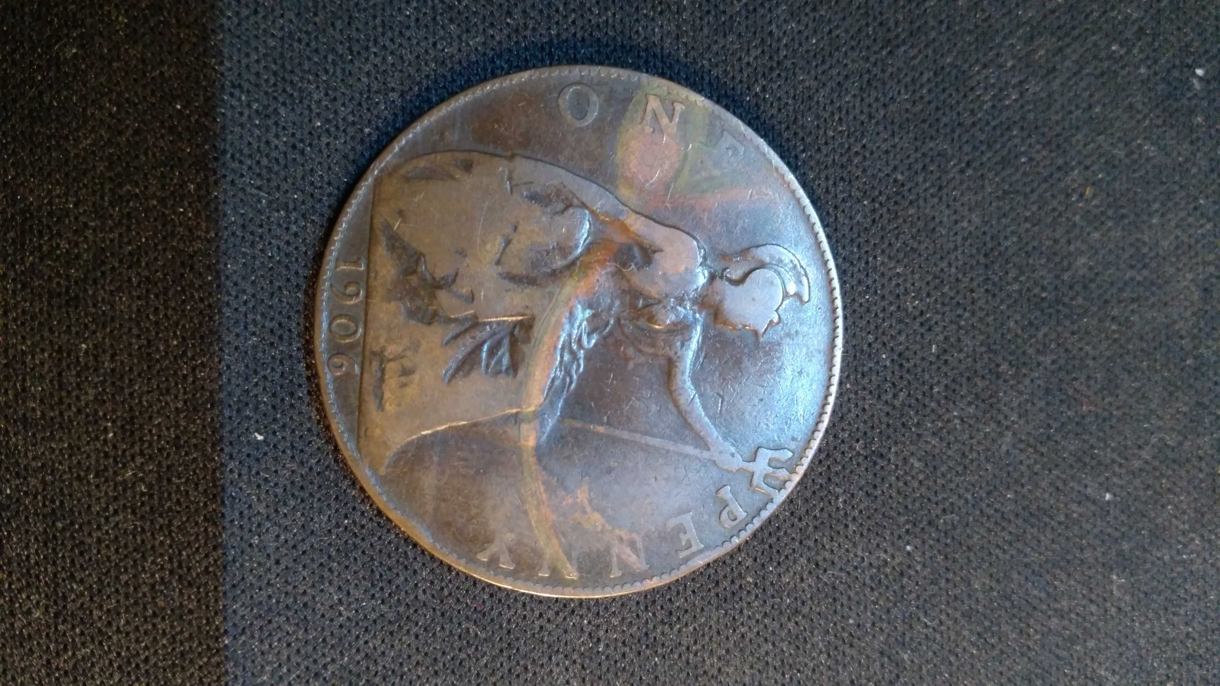 Anglia, Edward VII, ONE PENNY, 1906