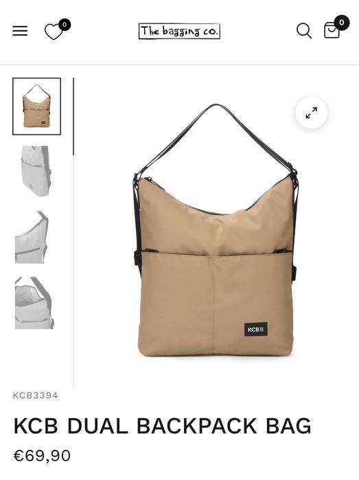 KCB Vegan bags сумка, трансформер, шопер, рюкзак