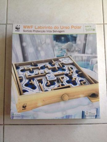 Jogo de tabuleiro WWF labirinto do urso polar