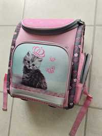 Plecak szkolny z kotkiem