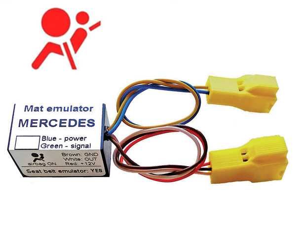 Emulador Esteira AirBag+Cinto Mercedes W211 CLS C219 S W221 SLK