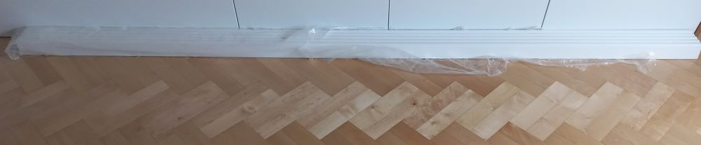 Listwa przypodłogowa biała kasolik R10 MDF 18x60 listwy