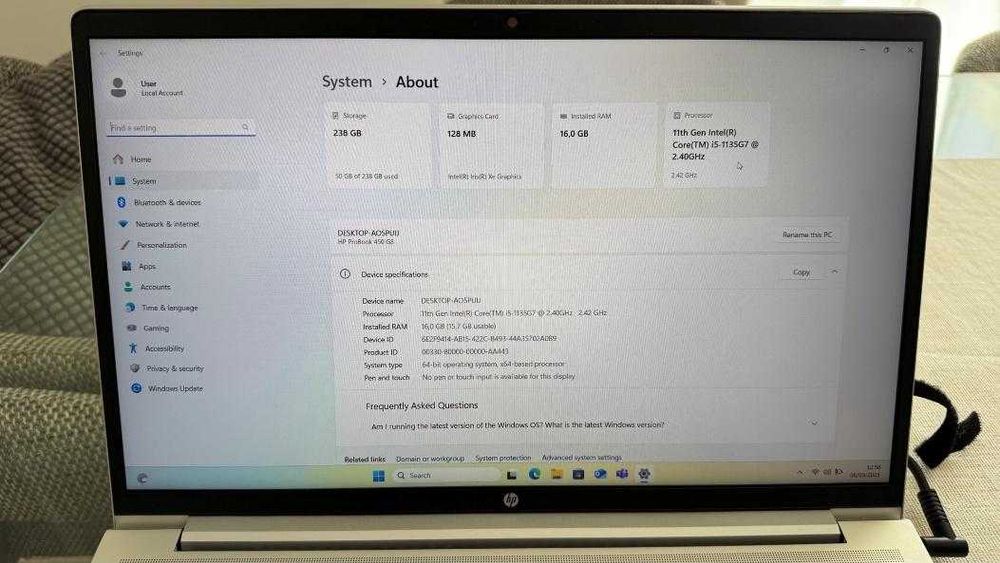 HP Probook 450 G8 NOVO