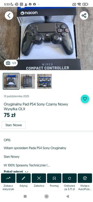 Rezerwacja wysyłka olx polecam