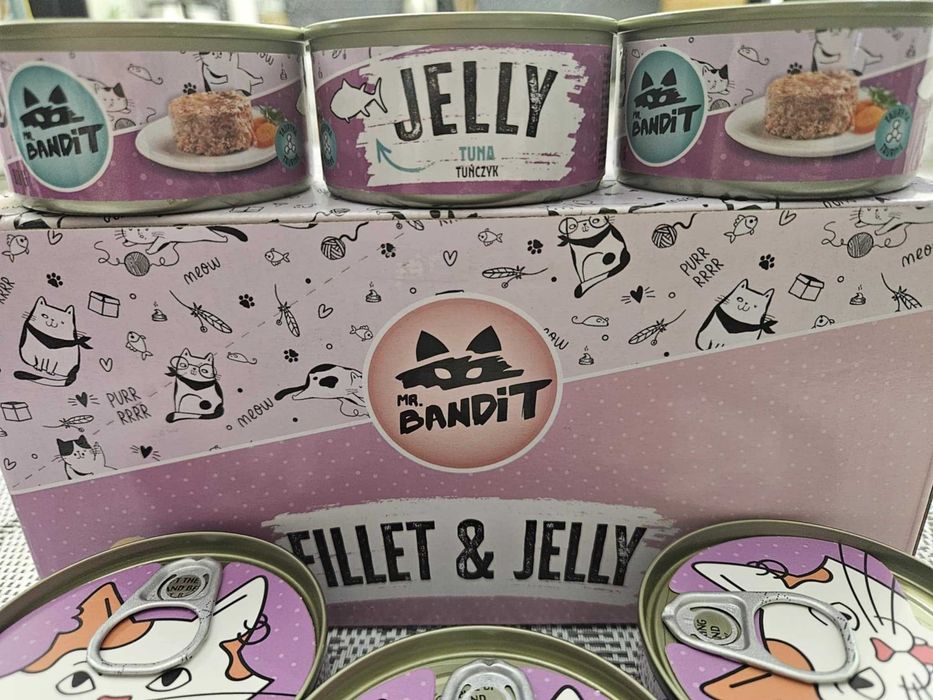 Mr. Bandit Jelly tuna Vet Expert zestaw 10 puszek po 80g PROMOCJA