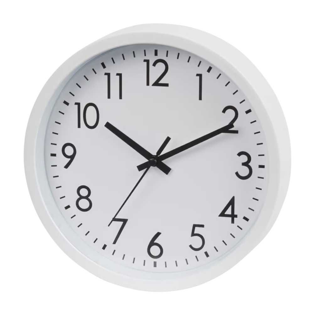 Tik-tak ścienny zegar na ścianę biały wall clock gratis bateria