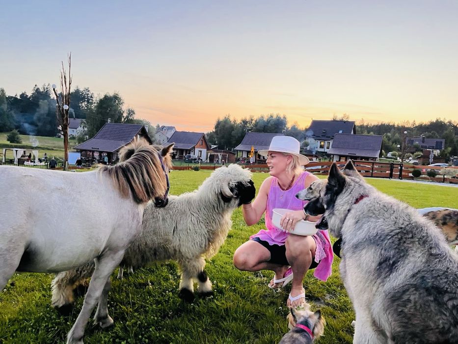 Domki Eden z balią Szwajcaria kaszubska mini zoo sauna