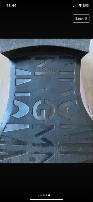 Liliowe mokasyny mango 37 kwadratowe nosy