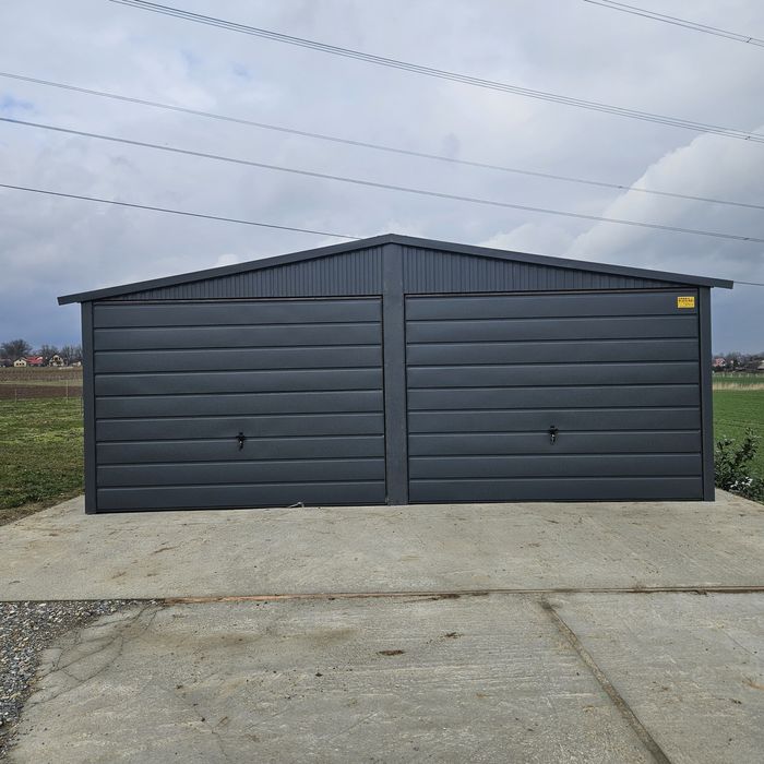 6x5.8 MAŁ Garaze Blaszane Garaz Blaszany Blaszak Blaszaki Antracyt