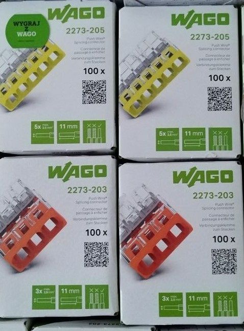 Złączka instalacyjna stylowa 5*2,5 Wago