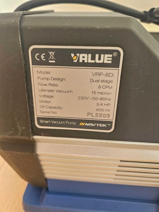 Pompa próżniowa VALUE Navtek VRP-8Di 226L/min Mocna Profesjonalna